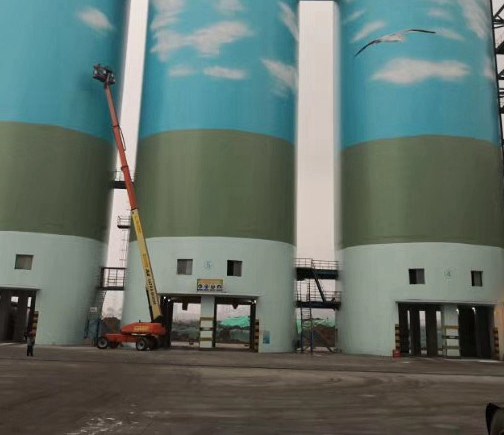 烟囱冷却塔美化