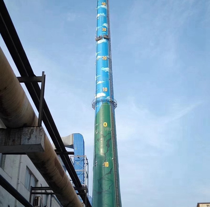 烟囱冷却塔美化