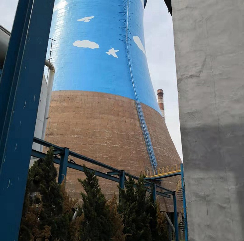 烟囱冷却塔美化